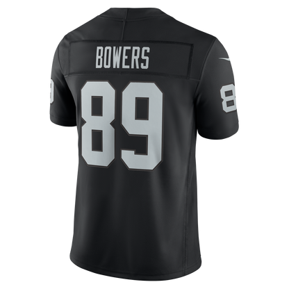 Men's Las Vegas Raiders Brock Bowers Nike Black Team Vapor F.U.S.E. Stitched Limited Jersey