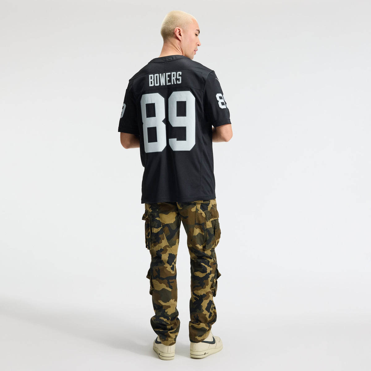 Men's Las Vegas Raiders Brock Bowers Nike Black Team Vapor F.U.S.E. Stitched Limited Jersey