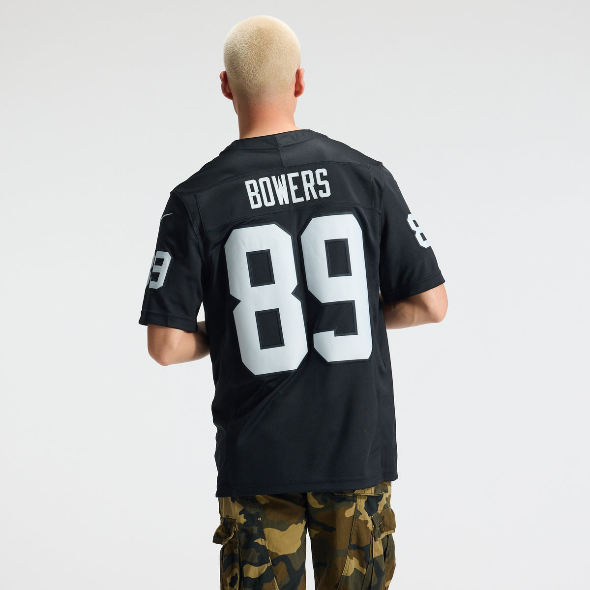Men's Las Vegas Raiders Brock Bowers Nike Black Team Vapor F.U.S.E. Stitched Limited Jersey