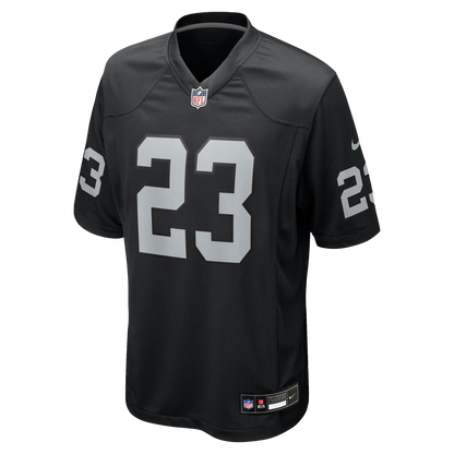 Men's Las Vegas Raiders Dylan Laube Nike Black Team Game Jersey