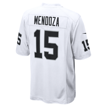 Men's Las Vegas Raiders Fernando Mendoza Nike White Game Player Jersey