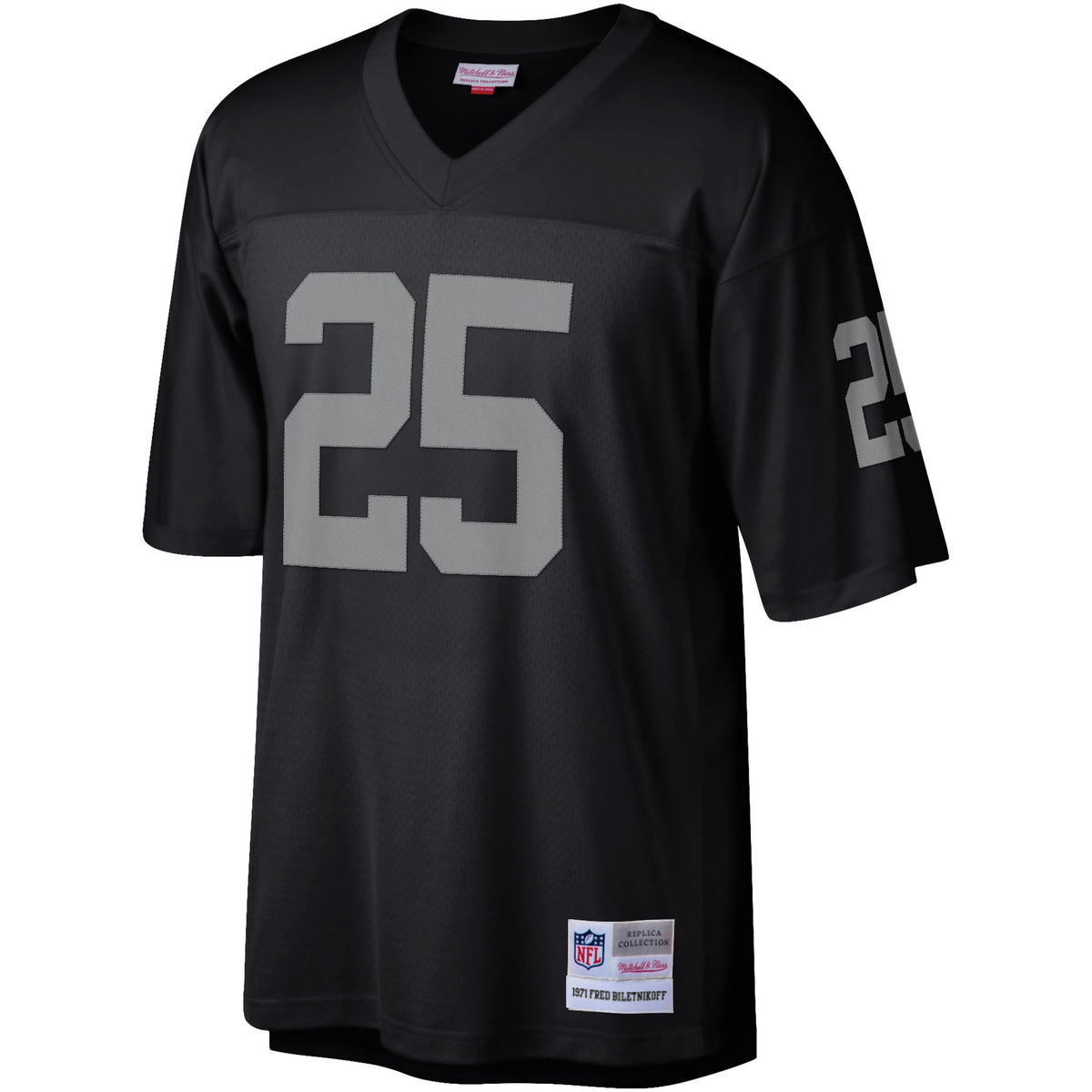 Men's Las Vegas Raiders Fred Biletnikoff Mitchell & Ness Black Legacy Replica Jersey
