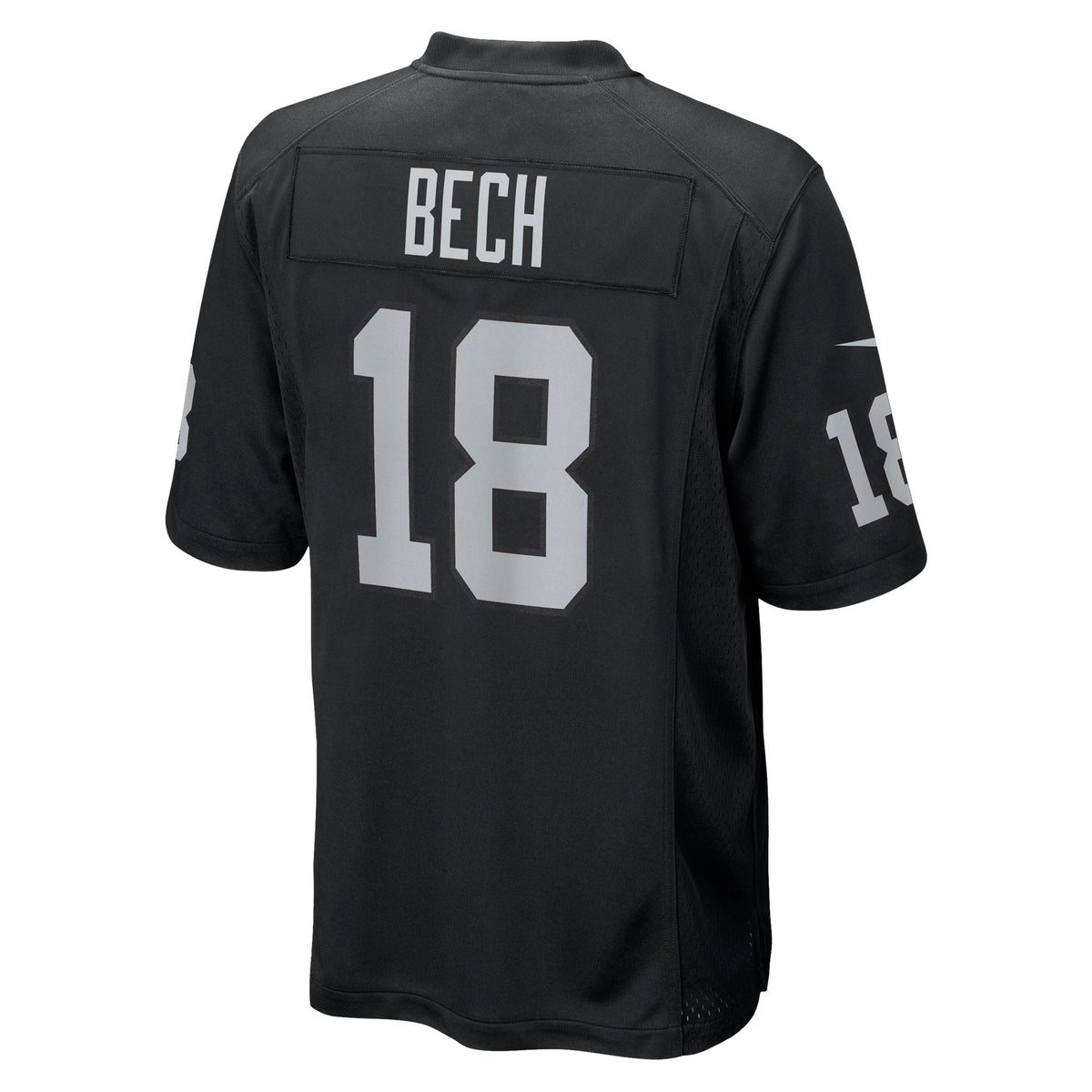 Men's Las Vegas Raiders Jack Bech Nike Black Team Game Jersey