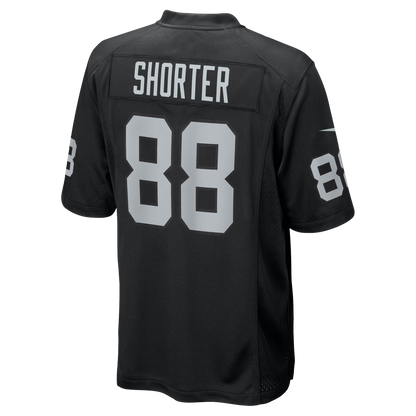Men's Las Vegas Raiders Justin Shorter Nike Black Team Game Jersey