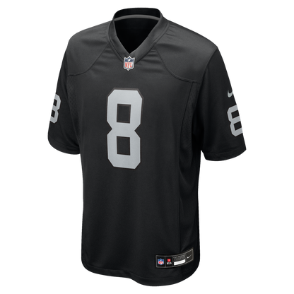 Men's Las Vegas Raiders Kirk Cousins Nike Black Team Game Jersey