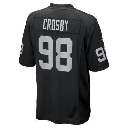Men's Las Vegas Raiders Maxx Crosby Nike Black Game Jersey