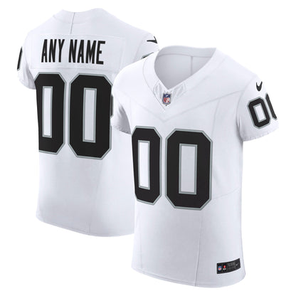 Men's Las Vegas Raiders Nike White Vapor F.U.S.E. Elite Custom Jersey