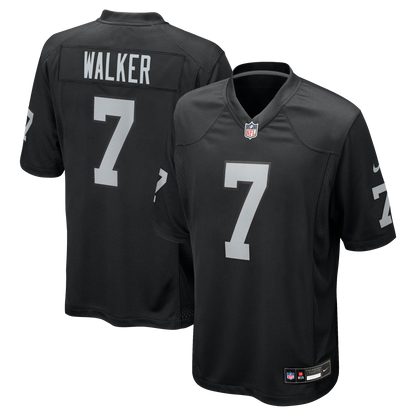 Men's Las Vegas Raiders Quay Walker Nike Black Team Game Jersey
