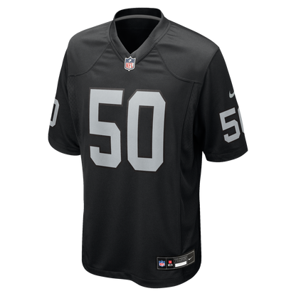 Men's Las Vegas Raiders Segun Olubi Nike Black Team Game Jersey