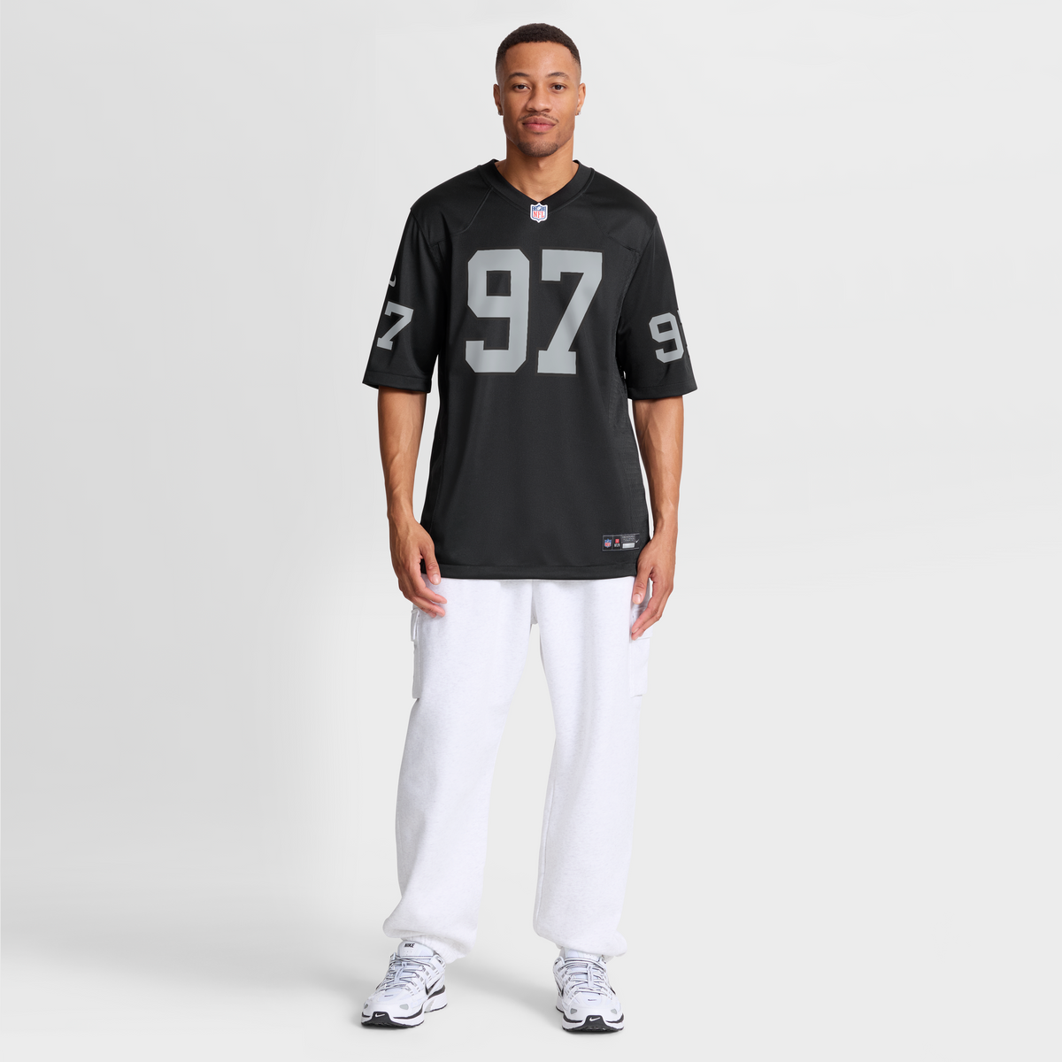 Men's Las Vegas Raiders Tonka Hemingway Nike Black Team Game Jersey