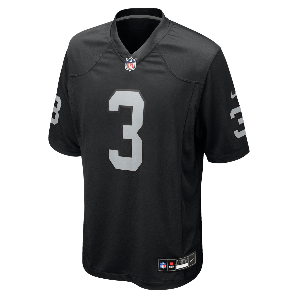 Men's Las Vegas Raiders Zamir White Nike Black Team Game Jersey