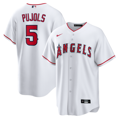 Men's Los Angeles Angels Albert Pujols Nike White Home Retired Player Replica Jersey