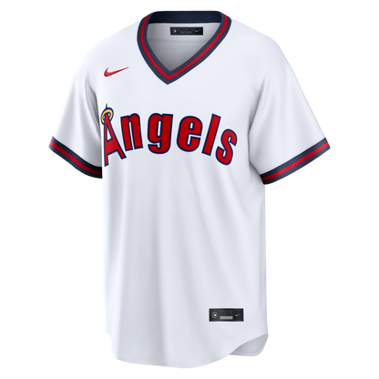 Men's Los Angeles Angels Logan O&'Hoppe Nike White Alternate Replica Jersey