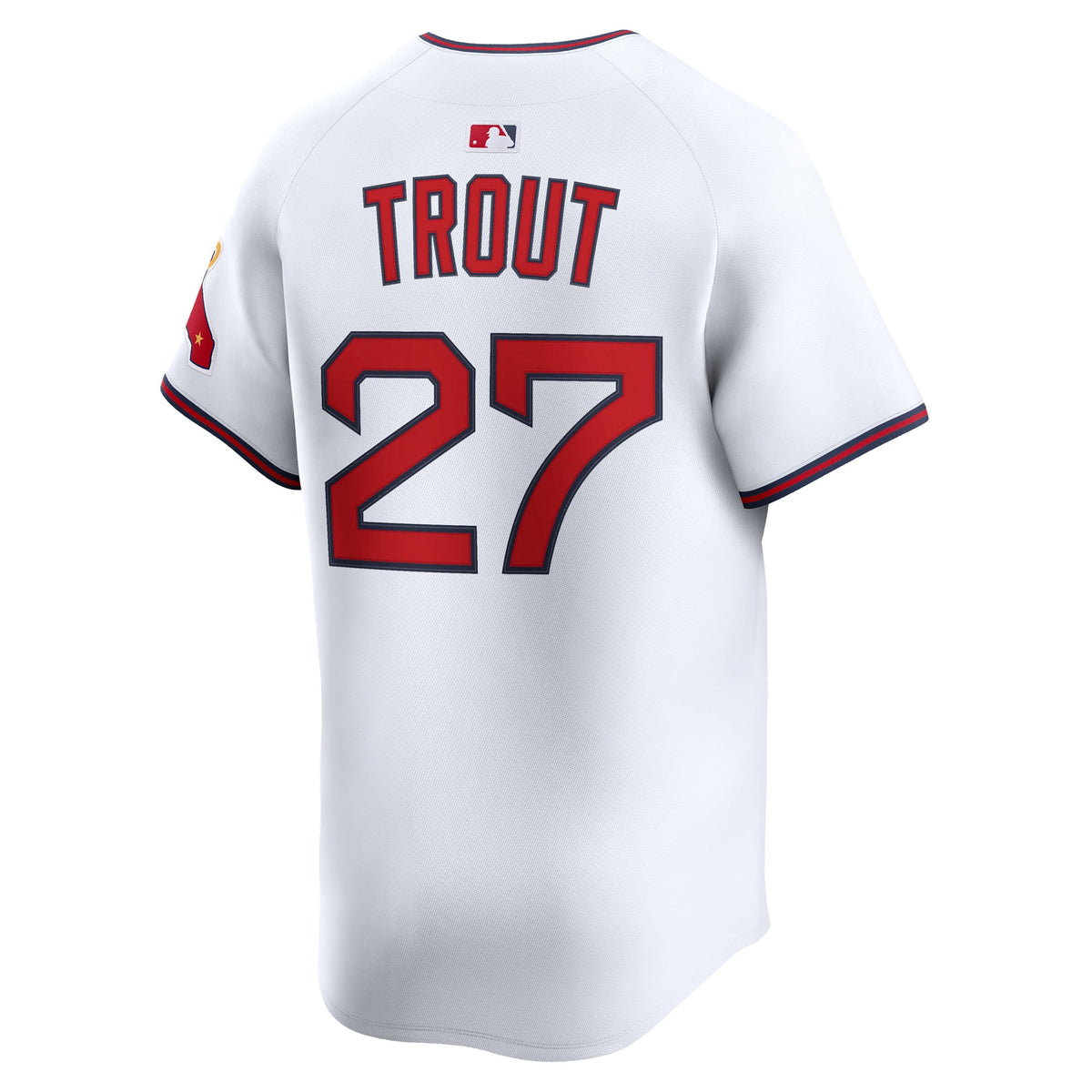 Men's Los Angeles Angels Mike Trout Nike White Alternate Limited Jersey