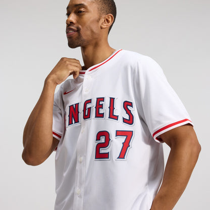 Men's Los Angeles Angels Mike Trout Nike White Home Limited Player Jersey