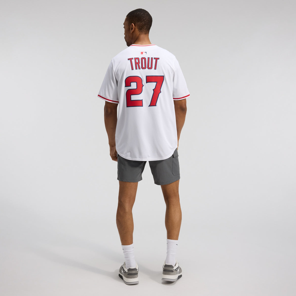 Men's Los Angeles Angels Mike Trout Nike White Home Limited Player Jersey
