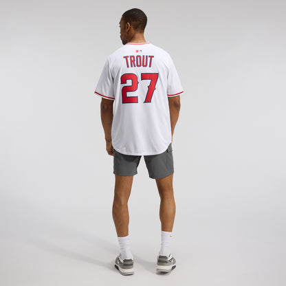 Men's Los Angeles Angels Mike Trout Nike White Home Limited Player Jersey