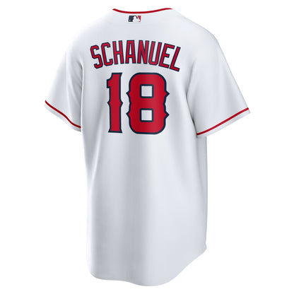 Men's Los Angeles Angels Nolan Schanuel Nike White Home Replica Jersey