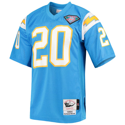 Men's Los Angeles Chargers 1994 Natrone Means Mitchell & Ness Powder Blue Authentic Throwback Retired Player Jersey