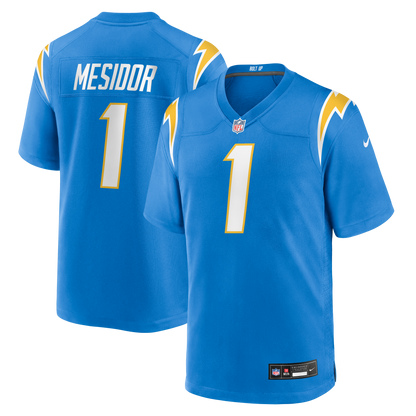 Men's Los Angeles Chargers Akheem Mesidor Nike Powder Blue 2026 NFL Draft First Round Pick No. 22 Team Game Jersey