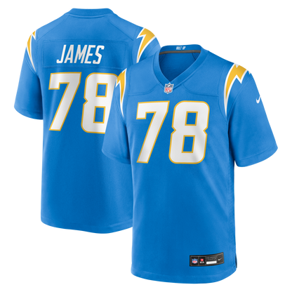 Men's Los Angeles Chargers Andre James Nike Powder Blue Team Game Jersey