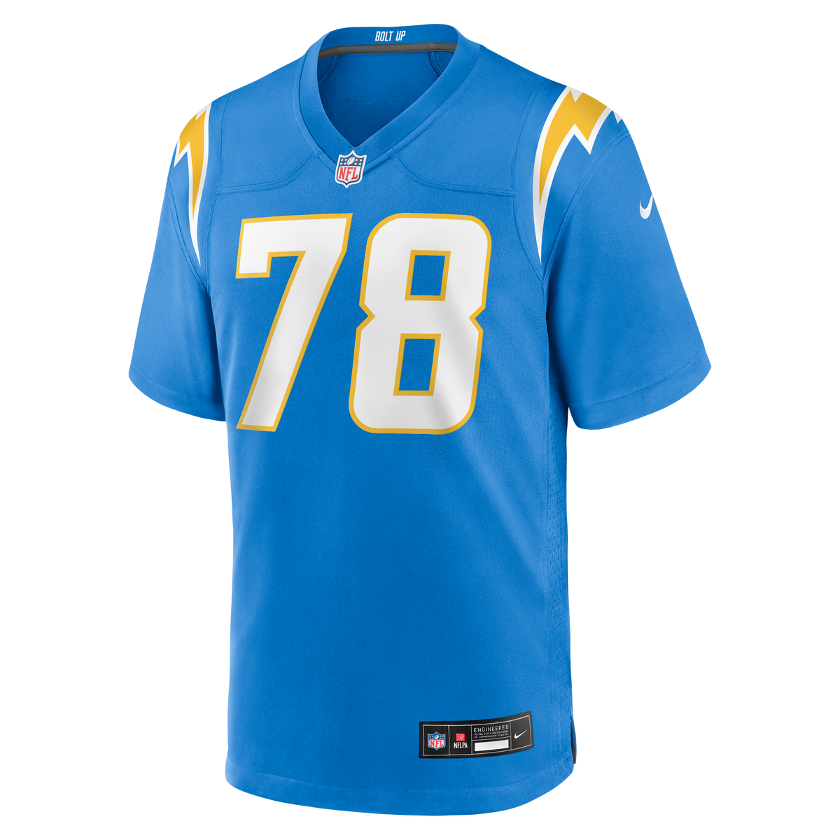 Men's Los Angeles Chargers Andre James Nike Powder Blue Team Game Jersey
