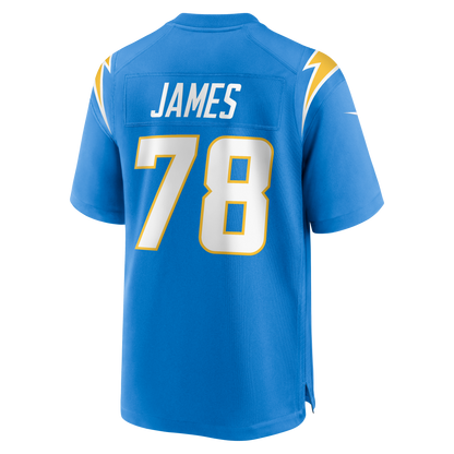 Men's Los Angeles Chargers Andre James Nike Powder Blue Team Game Jersey