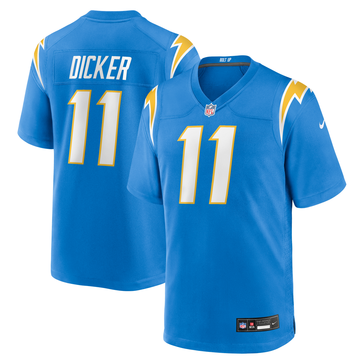 Men's Los Angeles Chargers Cameron Dicker Nike Powder Blue Game Jersey