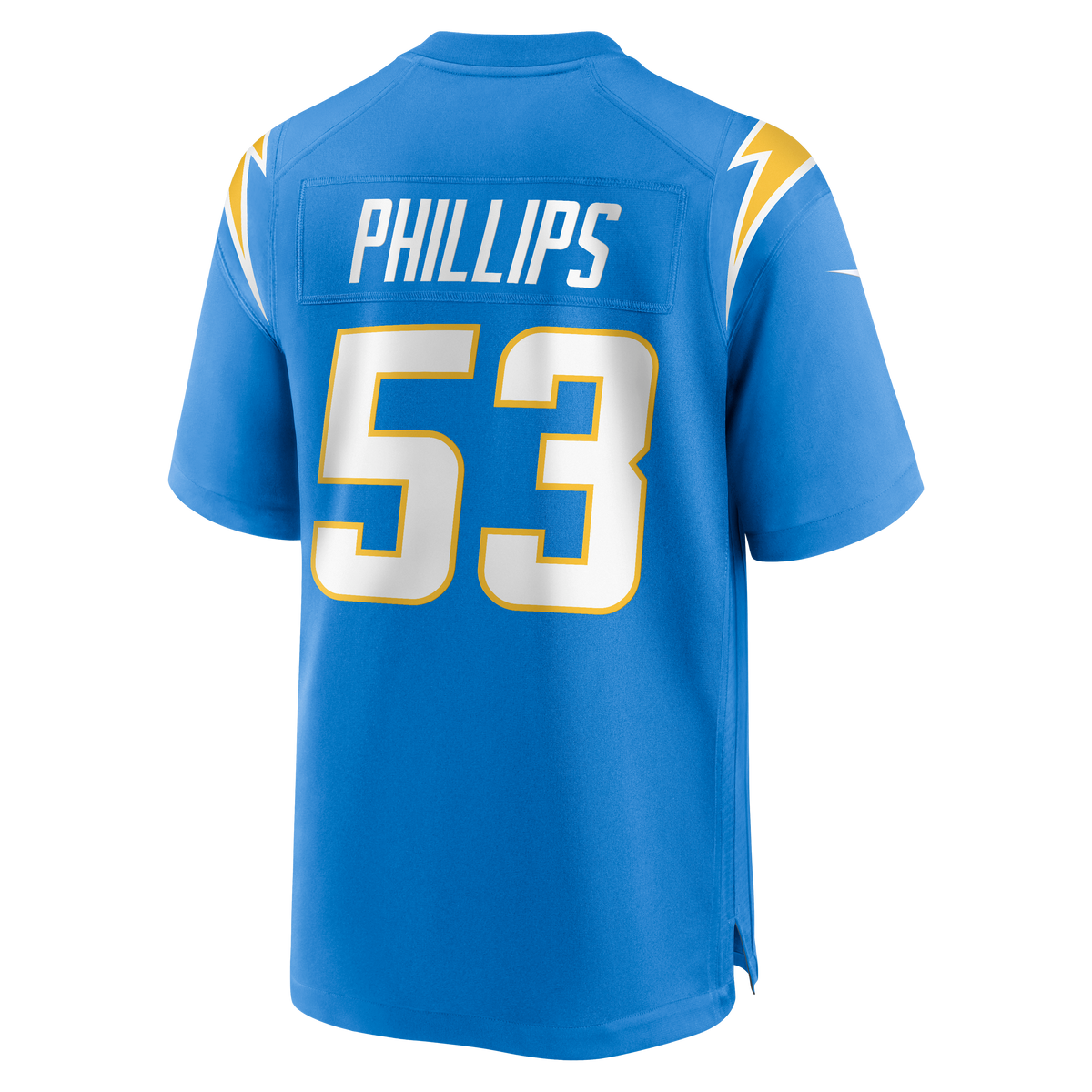 Men's Los Angeles Chargers Del'shawn Phillips Nike Powder Blue Team Game Jersey