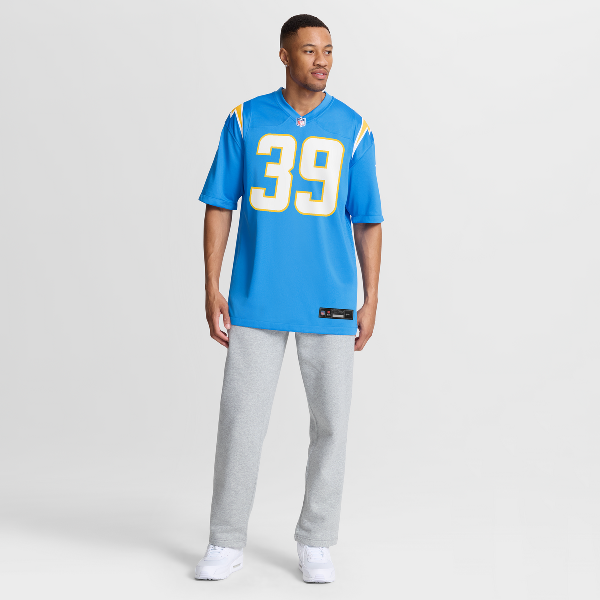 Men's Los Angeles Chargers Eric Rogers Nike Powder Blue Team Game Jersey