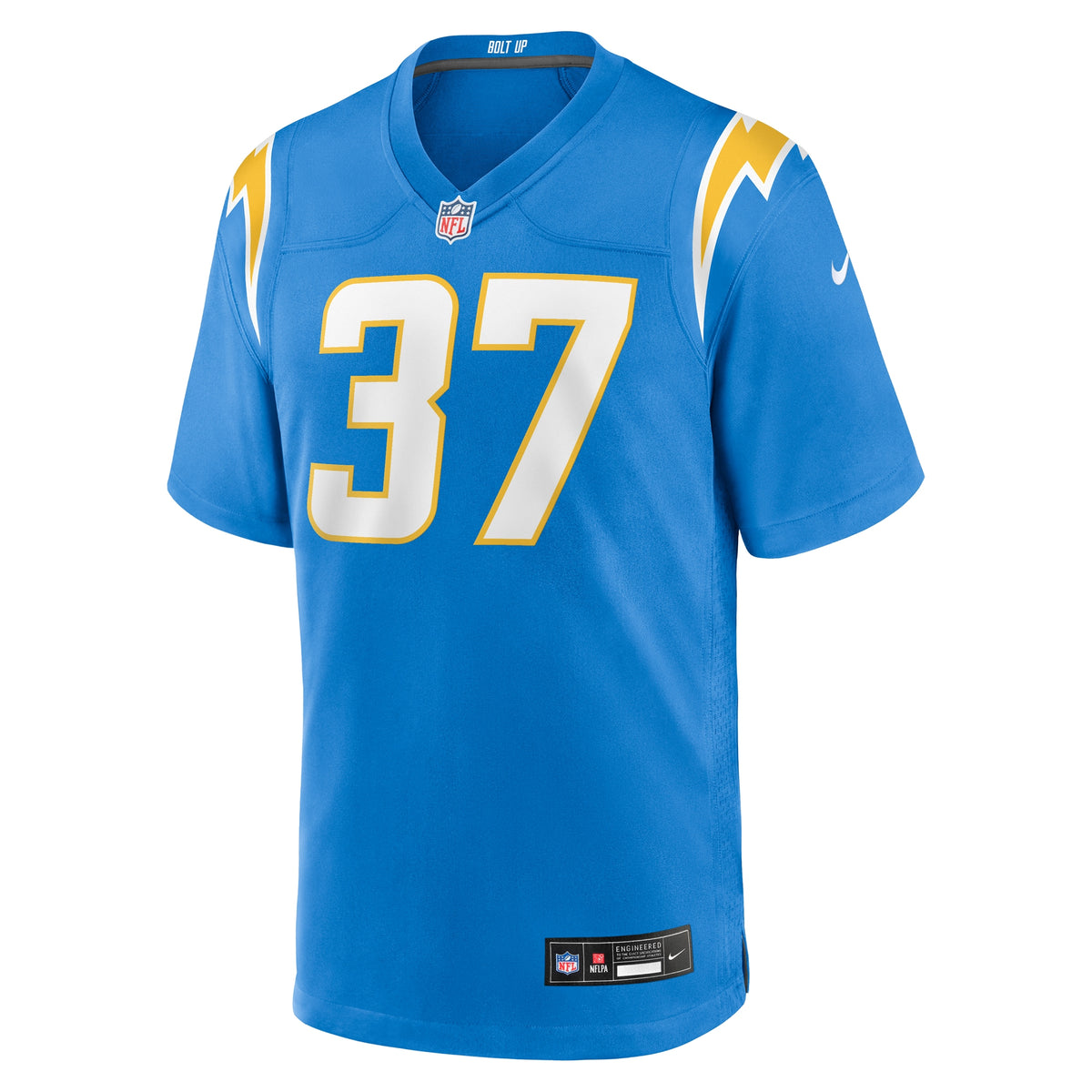Men's Los Angeles Chargers Isas Waxter Nike Powder Blue Team Game Jersey