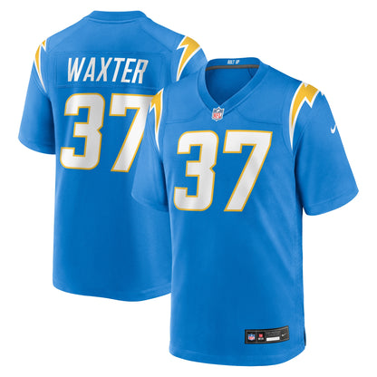 Men's Los Angeles Chargers Isas Waxter Nike Powder Blue Team Game Jersey