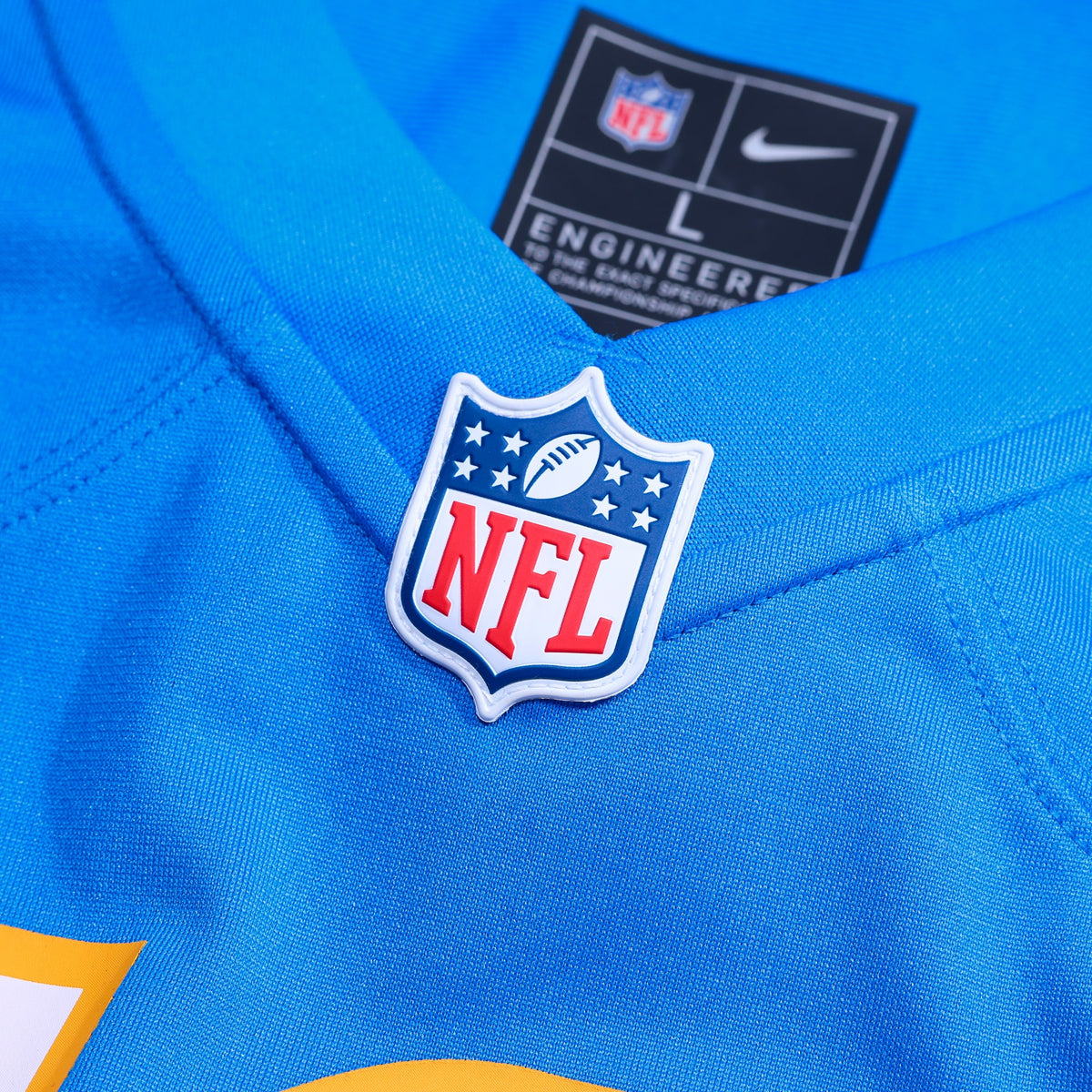 Men's Los Angeles Chargers Isas Waxter Nike Powder Blue Team Game Jersey