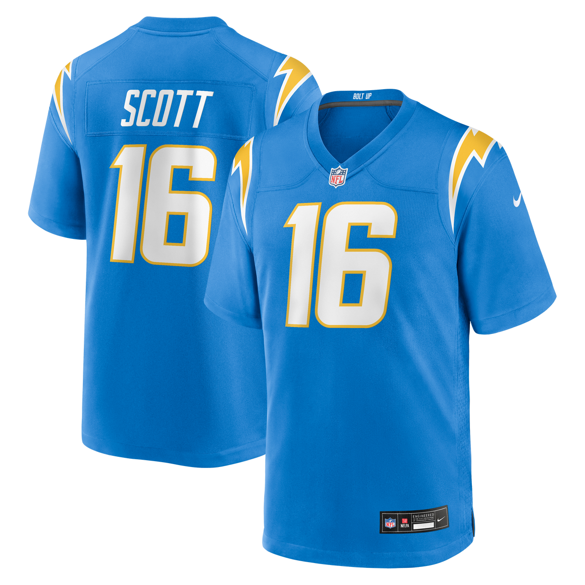 Men's Los Angeles Chargers JK Scott Nike Powder Blue Game Jersey