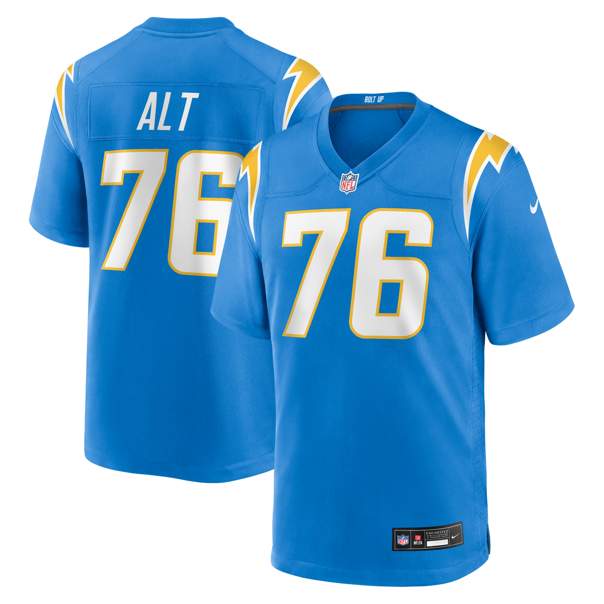Men's Los Angeles Chargers Joe Alt Nike Powder Blue Player Game Jersey