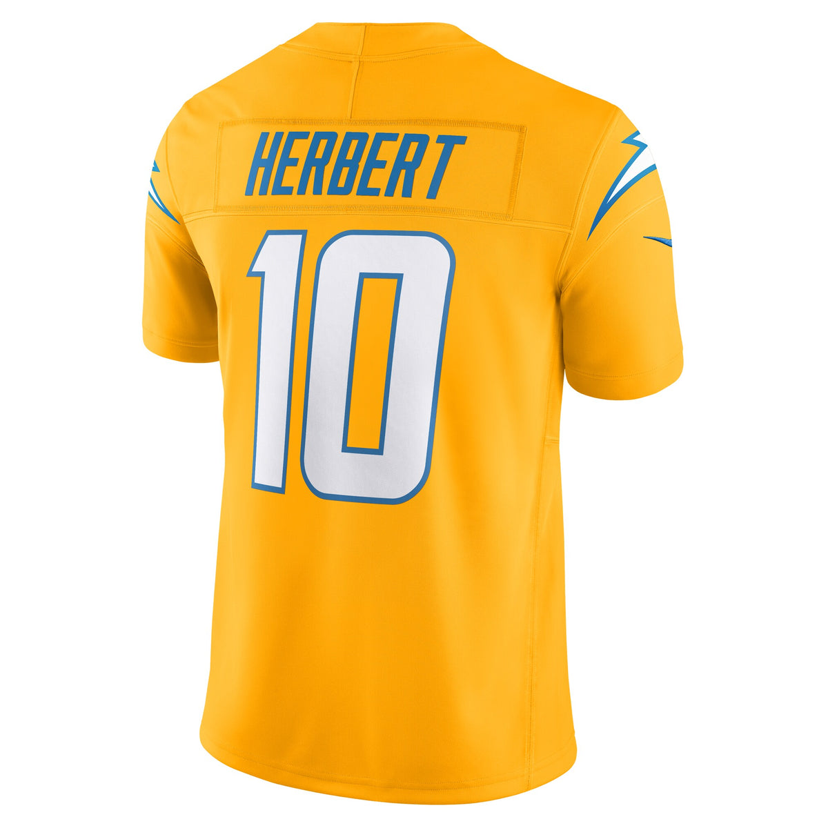 Men's Los Angeles Chargers Justin Herbert Nike Gold Alternate Charger Power Vapor F.U.S.E. Limited Jersey