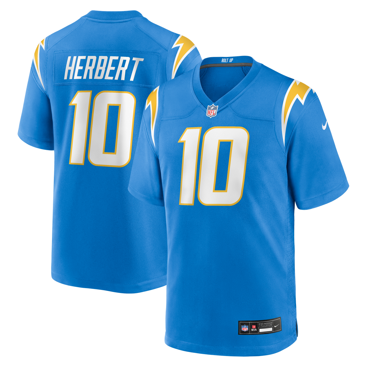 Men's Los Angeles Chargers Justin Herbert Nike Powder Blue Player Game Jersey