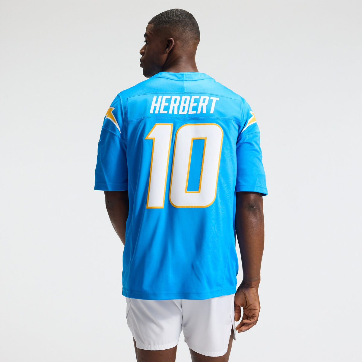 Men's Los Angeles Chargers Justin Herbert Nike Powder Blue Team Vapor F.U.S.E. Stitched Limited Jersey