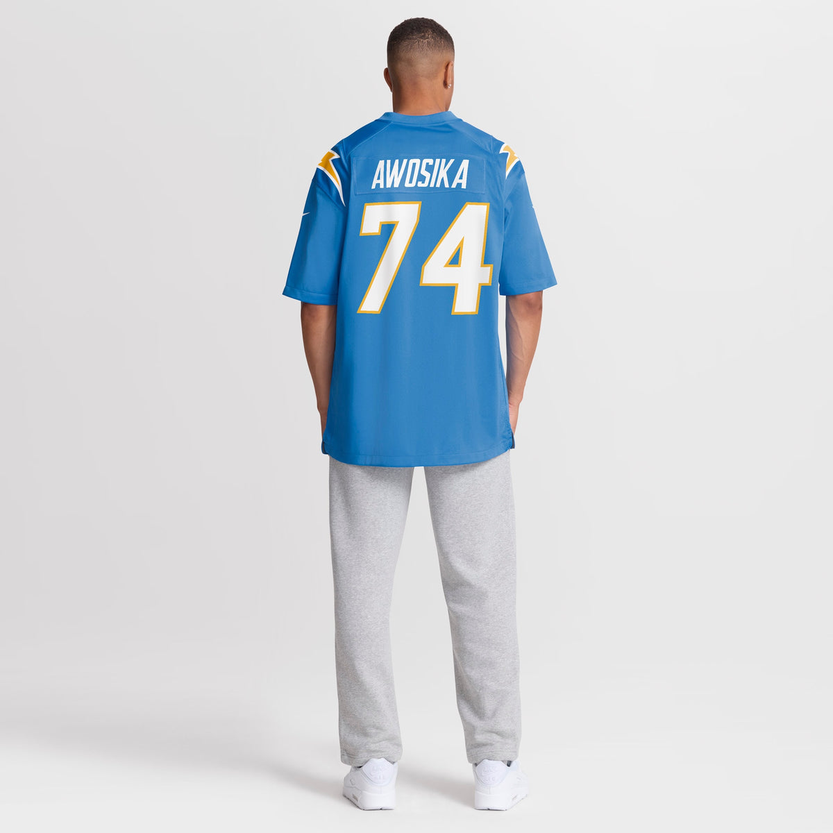 Men's Los Angeles Chargers Kayode Awosika Nike Powder Blue Team Game Jersey