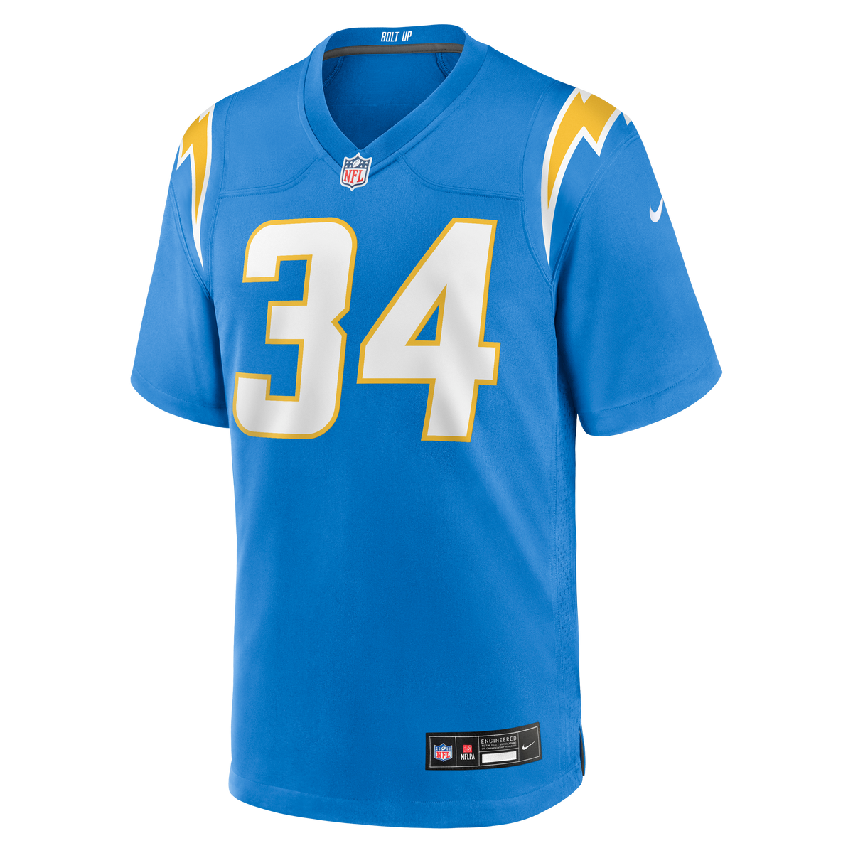 Men's Los Angeles Chargers Keaton Mitchell Nike Powder Blue Team Game Jersey