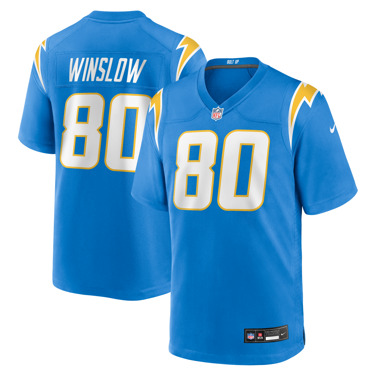 Men's Los Angeles Chargers Kellen Winslow Nike Powder Blue Game Retired Player Jersey