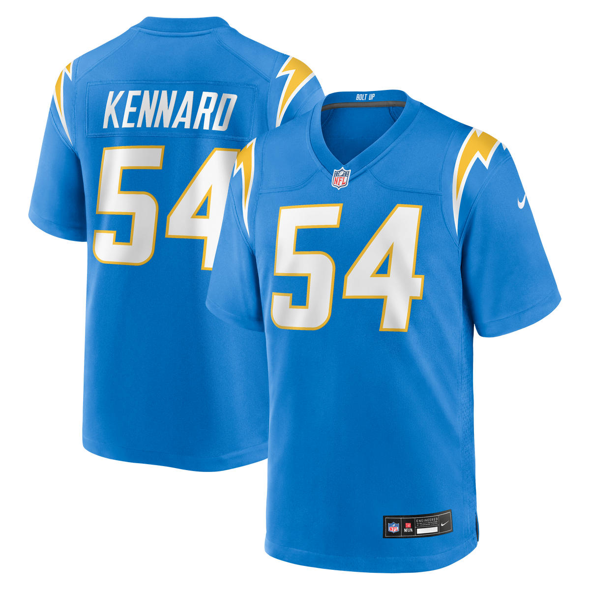 Men's Los Angeles Chargers Kyle Kennard Nike Powder Blue Team Game Jersey