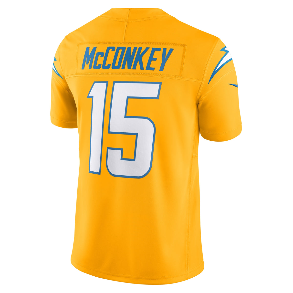 Men's Los Angeles Chargers Ladd McConkey Nike Gold Alternate Charger Power Vapor F.U.S.E. Limited Jersey