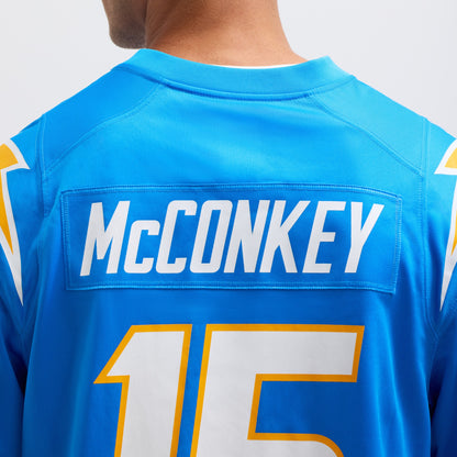 Men's Los Angeles Chargers Ladd McConkey Nike Powder Blue Player Game Jersey