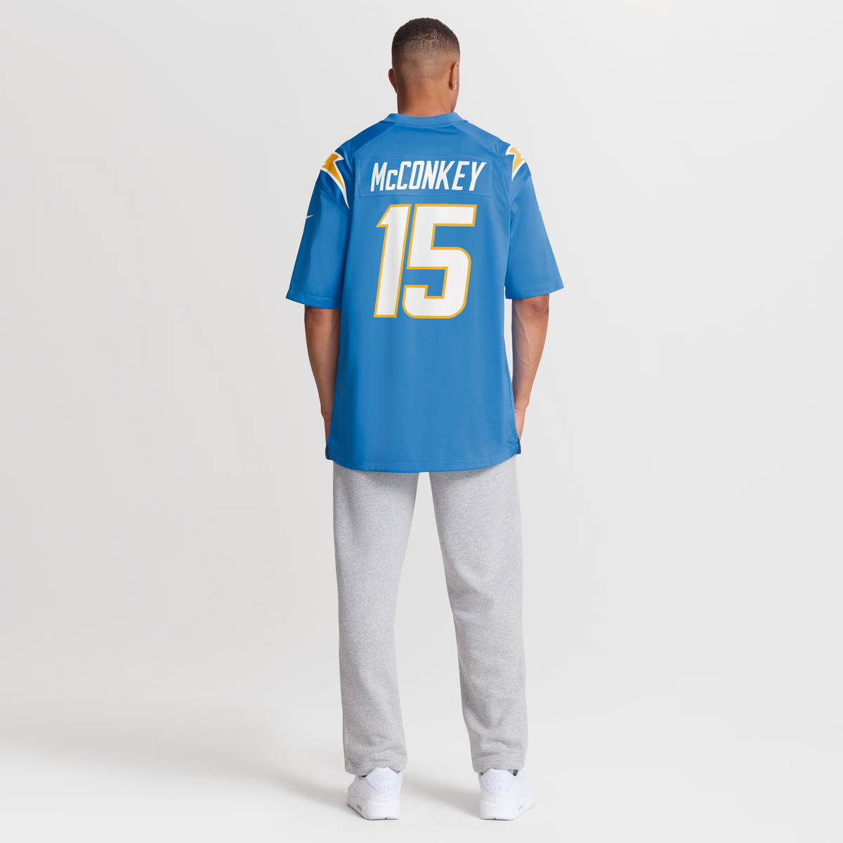 Men's Los Angeles Chargers Ladd McConkey Nike Powder Blue Player Game Jersey