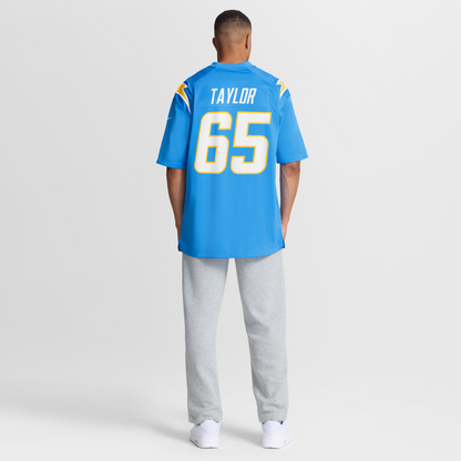 Men's Los Angeles Chargers Logan Taylor Nike Powder Blue Team Game Jersey
