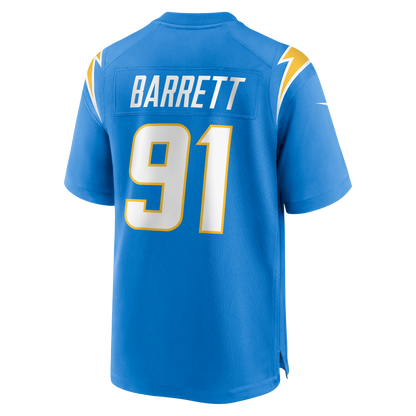 Men's Los Angeles Chargers Nick Barrett Nike Powder Blue Team Game Jersey
