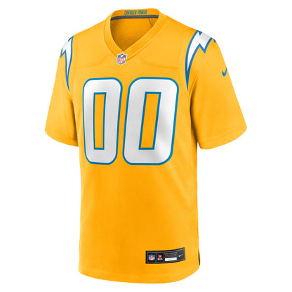 Men's Los Angeles Chargers Nike Gold Alternate Charger Power Game Custom Jersey