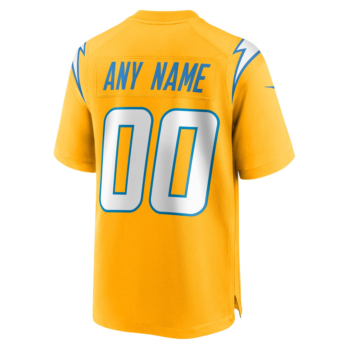 Men's Los Angeles Chargers Nike Gold Alternate Charger Power Game Custom Jersey