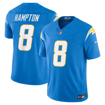 Men's Los Angeles Chargers Omarion Hampton Nike Powder Blue Team Vapor F.U.S.E. Stitched Limited Jersey